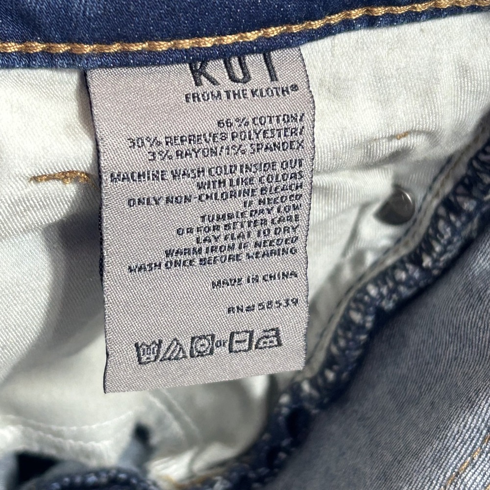 Kut From The Kloth Jeans Womens 8 Charlotte High Rise Fab Ab Culotte Wide Leg De - Picture 12 of 13